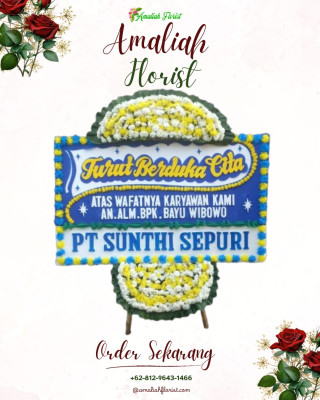 Papan Bunga Duka di Lengkong Kulon